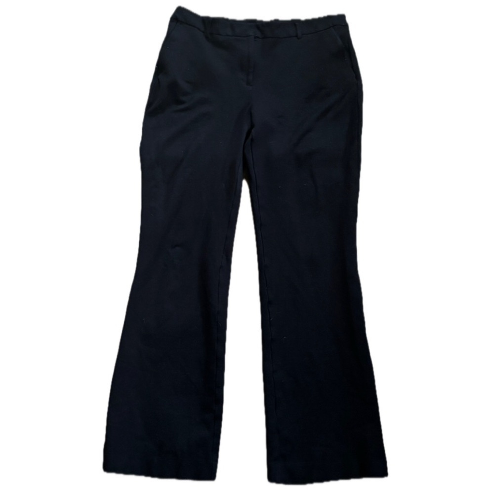 Anne Klein Solid Black Pants Fits Medium Neutral Minimalist Corporate Goth